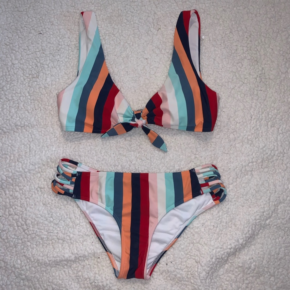 Hollister striped bikini